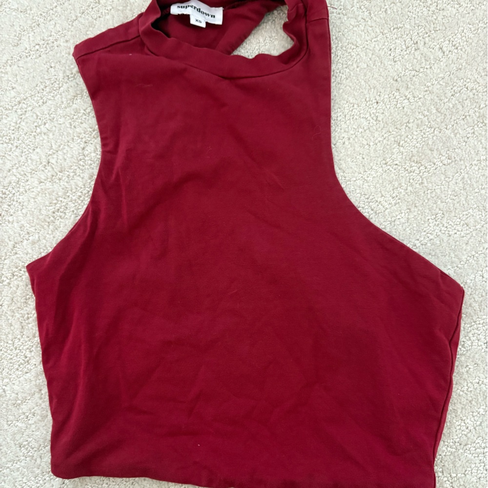 Superdown Red Sleeveless Top